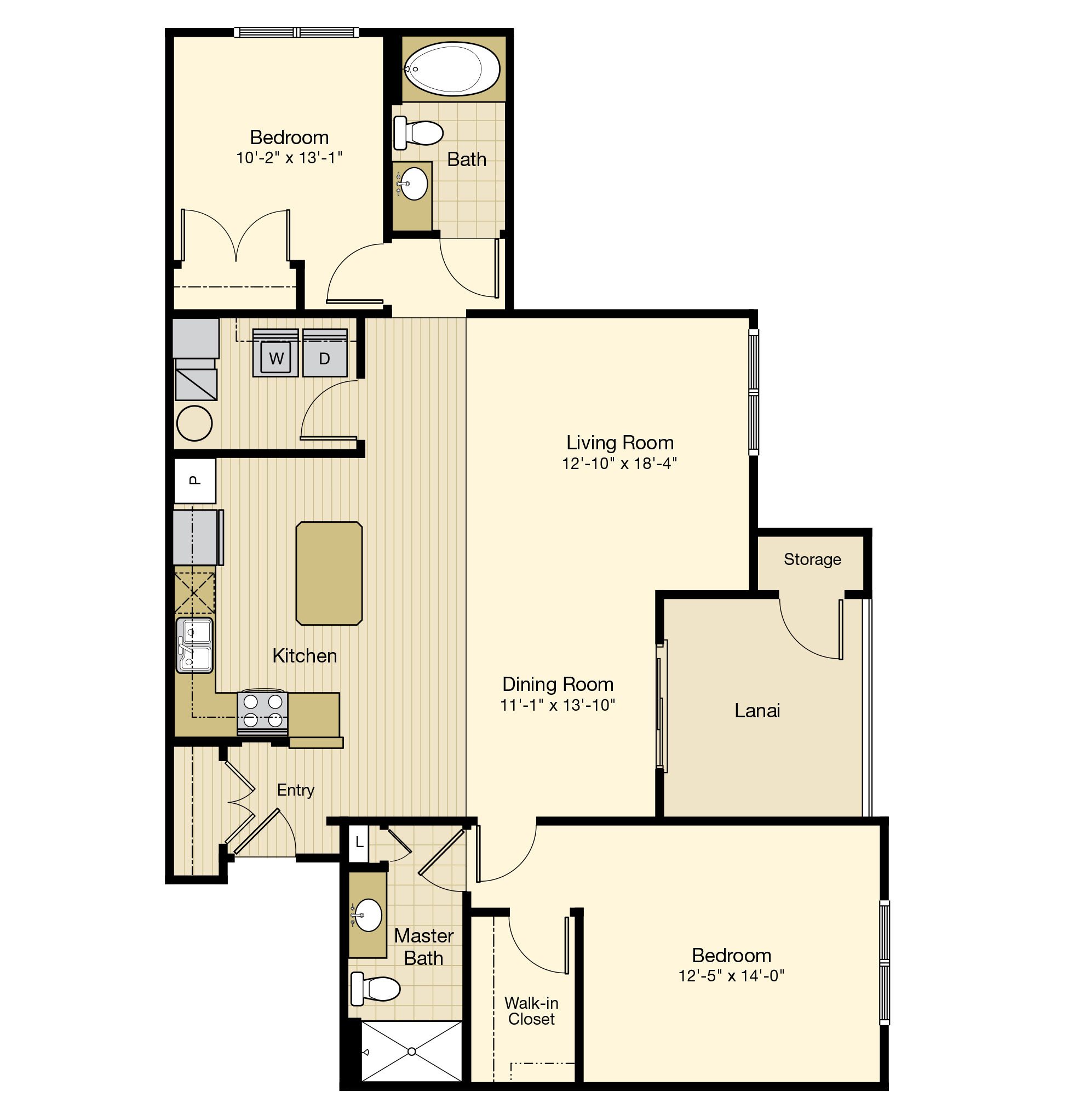 Floor Plan Detail Blue Heron Lakes Bradenton, FL